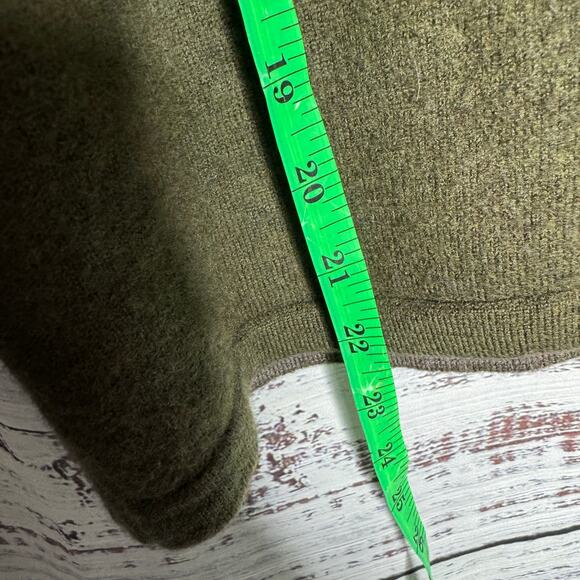 Smartwool 100% Merino Wool Quarter Zip Pullover Sweater Green S - Picture 7 of 7